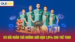 Ưu đãi hoàn trả không giới hạn 1,0% cho thể thao 